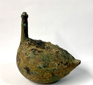 Ancient Luristan Bronze Bird c.1000 BC. Size 4 1/2 inches length.