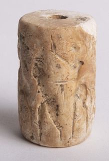 Ancient Mesopotamian Stone Cylinder Seal c.1900 BC.