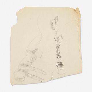 Franz Kline, Untitled (Figure Sketch) (four works)