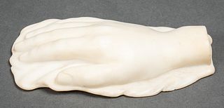 Continental Carved Marble Sculpture of a Hand