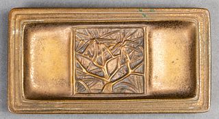 Tiffany Studios "Bookmark" Bronze Desk Tray