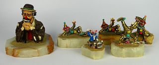 COLLECTION OF (6) RON LEE CLOWN FIGURINES
