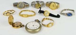 LARGE LOT ANTIQUE & VTG WATCHES & POCKET WATCHES