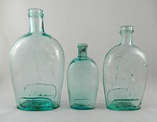 3 Pike's Peak aqua flasks
