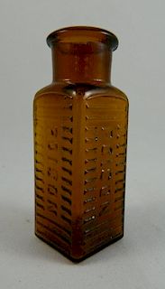 Poison - square amber bottle