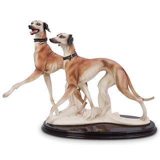 Large Giuseppe Armani "Runners" Greyhound Sculpture
