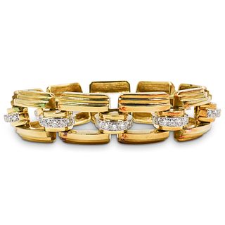 Tiffany and Co. 18k Gold and Diamond Bracelet
