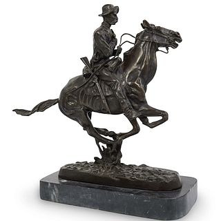 Frederic Remington (American 1861-1909) "Trooper of the Plains" Bronze