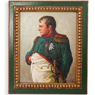 Pedro E. Lopez (American. 20th Cent.) Napoleon Painting