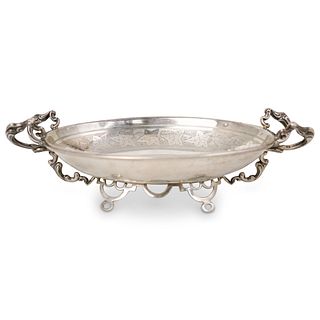 Sterling Silver Etched Center Bowl