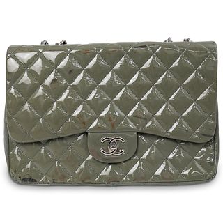 Chanel Green Patent Leather Bag