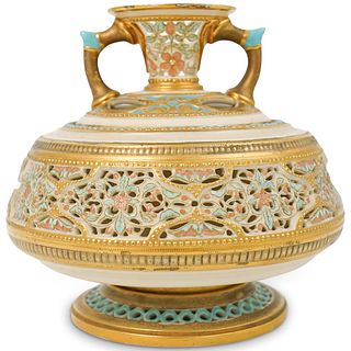 Antique Royal Worcester Porcelain Potpourri Jar