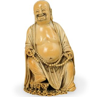 Antique Chinese Carved Bone Buddha