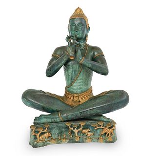 Thailand Gilt Bronze Buddha Statue