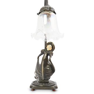 Art Deco Gerda Gerdago Style Figural Lamp