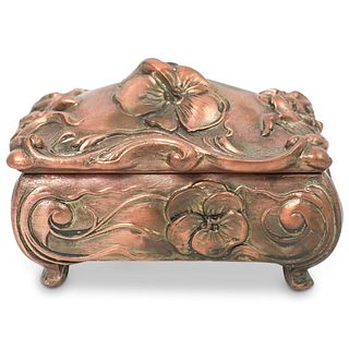 Art Nouveau Gilt Bronze Trinket Box