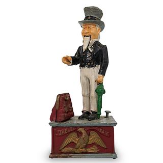 Mechanical Cast Iron "Uncle Sam" Coin Bank