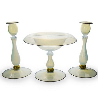 Opaline Glass Garniture Set