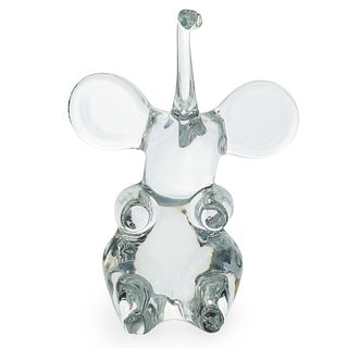 Daum Crystal Elephant Figurine