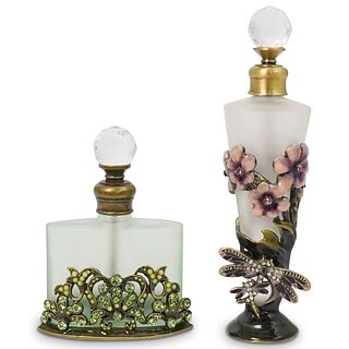 (2 Pc) Jay Strongwater Style Perfume Bottles