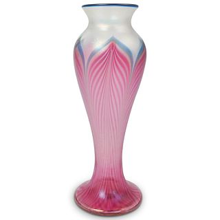 Signed Art Glass Studio Vase