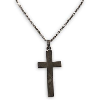 Silver "925" Cross Pendant Necklace