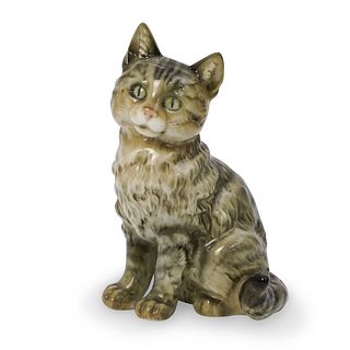 German Porcelain Cat Figurine