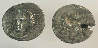 Lot of 2 Cilicia Staters test cut