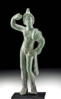 Exhibited Roman Leaded Bronze Youth - Ex Sotheby's