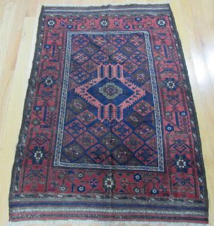 Antique And Finely Hand Woven Area Carpet