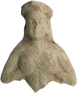 Ancient Eastern Greek Terracotta Female Bust c.4th century BC. 