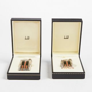 Pair of Dunhill Swing Arm "Manhattan" Lighters