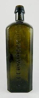 Udolpho Wolfe's Gin Bottle