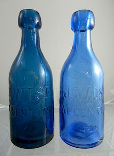 Soda bottles - 2 J. Wise Allentown PA