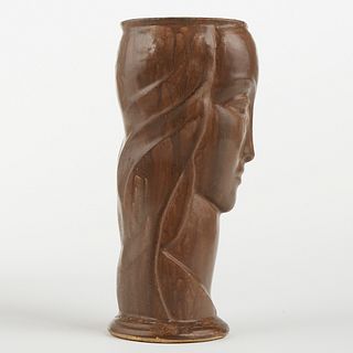 AE Tile Co Ohio Deco Art Pottery Vogue Head Vase