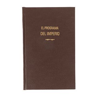 Masseras, E. (Redactor en jefe del “Courier des Etats - Unis”). El Programa del Imperio. México: “Librería Mexicana”, 1864.