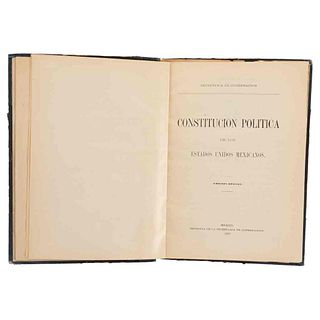 Carranza, Venustiano. Constitución Política de los Estados Unidos Mexicanos. México: Imprenta de la Secretaría de Gobernación, 1917.
