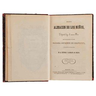Madame Leprince de Beaumont. Nuevo Almacén de los Niños,  Méjico, 1864.  8 láminas por Iriarte.