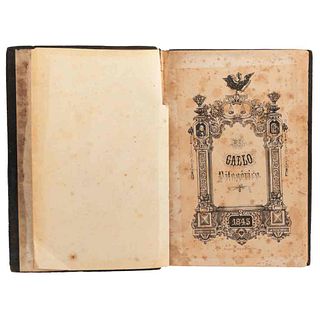 Morales, Juan Bautista. El Gallo Pitagórico. México: Imprenta Litog. de Cumplido, 1845. Primera edición. 19 láminas.