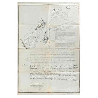 Cataño Cordero, Antonio. Copia Manuscrita Fechada 1904 de un Mapa Manuscrito Hecho en 1767... de la Hacienda... de Santa Ynés.