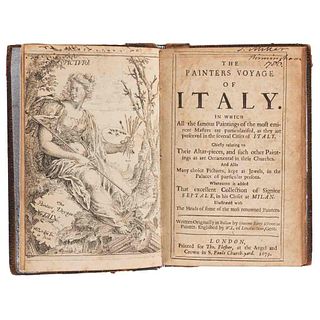 Barri, Giacomo. The Painters Voyage of Italy... With Famous Paintings... London, 1679. 7 grabados. 1a edición en inglés.