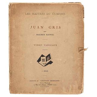 Raynal, Maurice. Les Maîtres du Cubisme: Juan Gris. Paris, 1920. 20 láminas. Edición de 100 ejemplares numerados, ejemplar número 33.