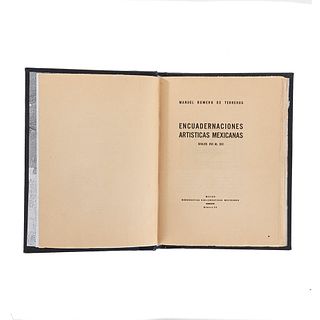 Romero de Terreros, Manuel. Encuadernaciones Artísticas Mexicanas Siglos XVI al XIX. México, 1932. 48 láminas.