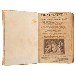 Rosende, Antonio González de. Vida i Virtudes del Illmo. i Excmo. Señor D. Iuan de Palafox i Mendoza. Madrid, 1666. Una lámina.