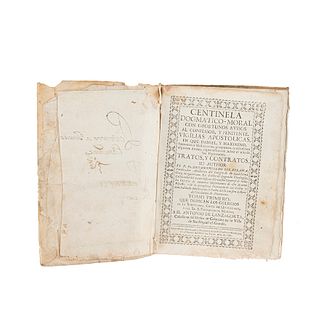Vilaplana, Hermenegildo. Centinela Dogmático-Moral con Oportunos Avisos al Confessor, y Penitente... México, 1767.