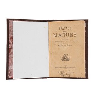 Blázquez, Pedro - Blázquez, Ignacio. Tratado de Maguey... Puebla: Imprenta de Narciso Bassols, 1897. Segunda edición.