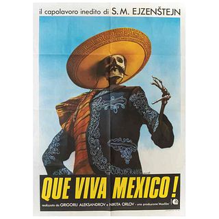 Eisenstein, Sergei - Crovato, Luca - Alexandrov, Grigory. ¡Que Viva México! Italia: Mosfilm, 1980.  Póster, 139.8 x 100 cm.