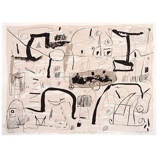 RUBÉN LEYVA, La casa del Maguayo, from the binder Artistas en la Ciudad, 1997, Signed, Serigraphy 71 / 100, 20.8 x 28.7" (53 x 73 cm)