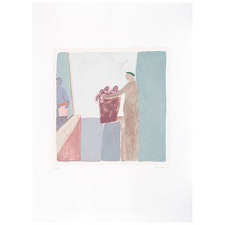 JOY LAVILLE, Untitled, from the binder Artistas en la Ciudad, Signed, Serigraphy 71 / 100, 14.9 x 14.9" (38 x 38 cm)