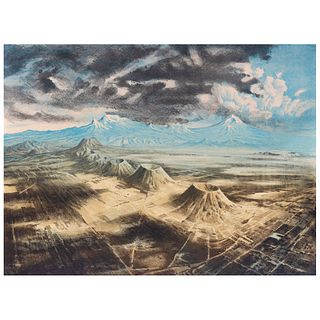 RAYMUNDO MARTÍNEZ, Untitled, Signed, Lithography P / A, 22.4 x 29.9" (57 x 76 cm)